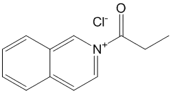 Molecular Structure of 93605-16-4 (Isoquinolinium, 2-(1-oxopropyl)-, chloride)